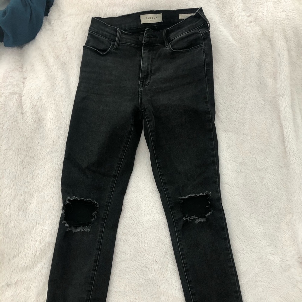 PacSun Black Ripped Jeans